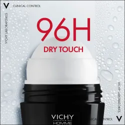 VICHY HOMME CLINICAL CONTROL 96H DEODORANT, 50ML